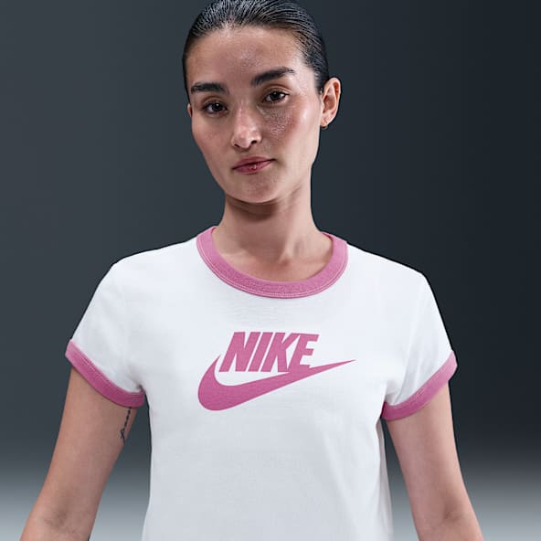 Nike Sportswear 女款短袖滾邊 T 恤