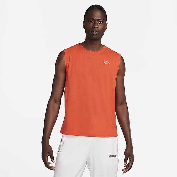 Buy Nike Dri-Fit Advantage Run Division Techknit Running Shirts Men Orange  online