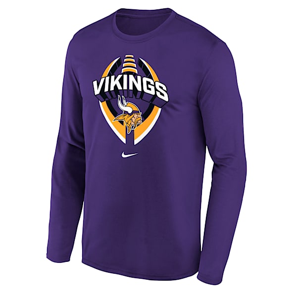 Minnesota Vikings Legend Icon Big Kids' Nike Dri-FIT NFL Long-Sleeve T-Shirt