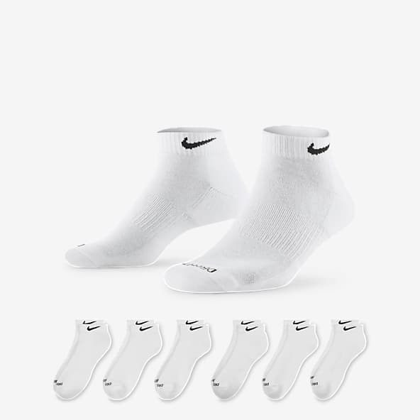 Nike Men's Socks Dri-Fit Everyday Cushioned Training Athletic Fitness Socks  Size 6-8, Black, 6 Pair