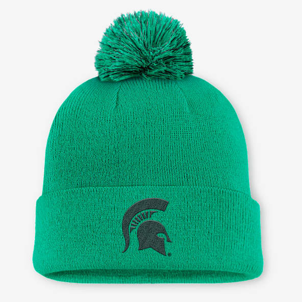 Michigan State Primetime Campus Toned Men's Nike College Cuffed Pom Beanie