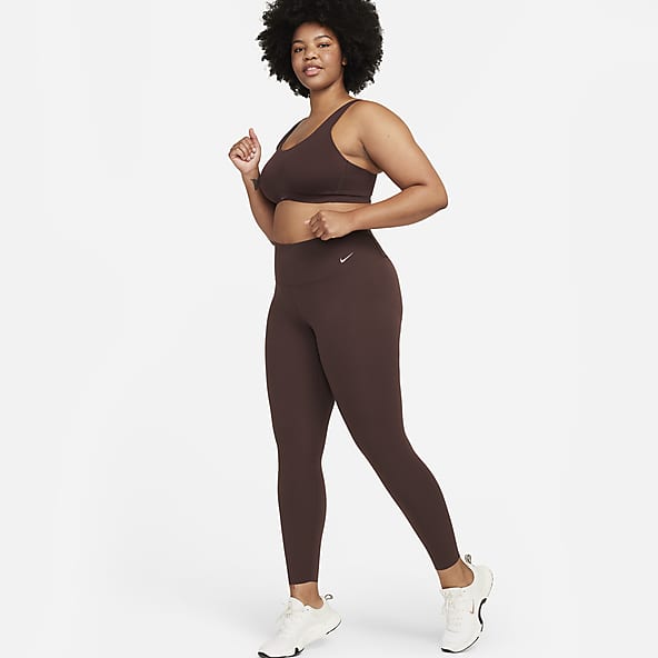 Tight Brown Wide Waistband Trousers & Tights. Nike IE