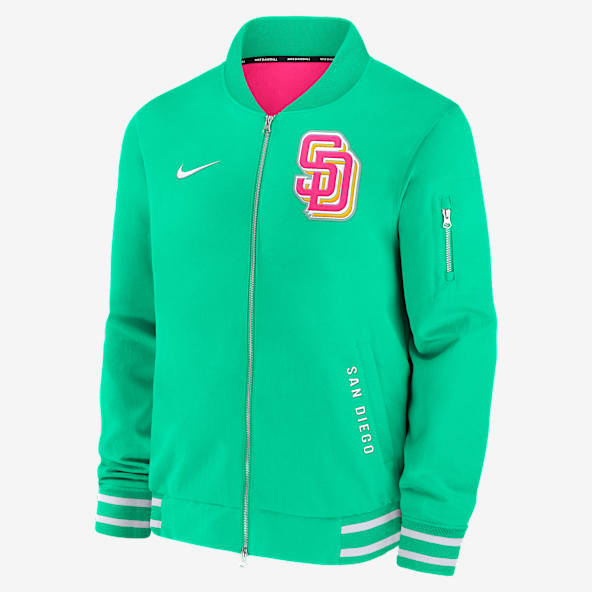 San Diego Padres Authentic Collection City Connect Men's Nike MLB Full-Zip Bomber Jacket