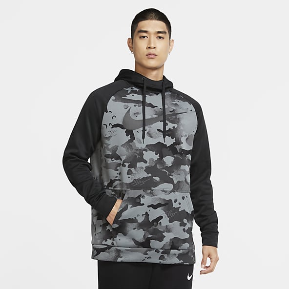 nike men's therma gfx 3 hooded pullover training top