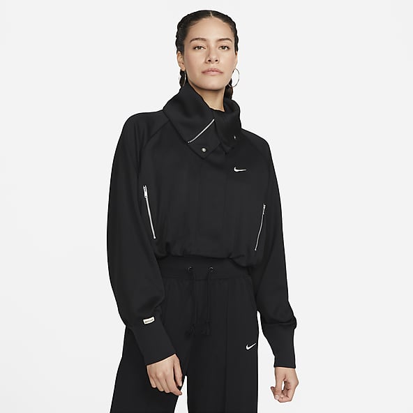 nike crop track jacket