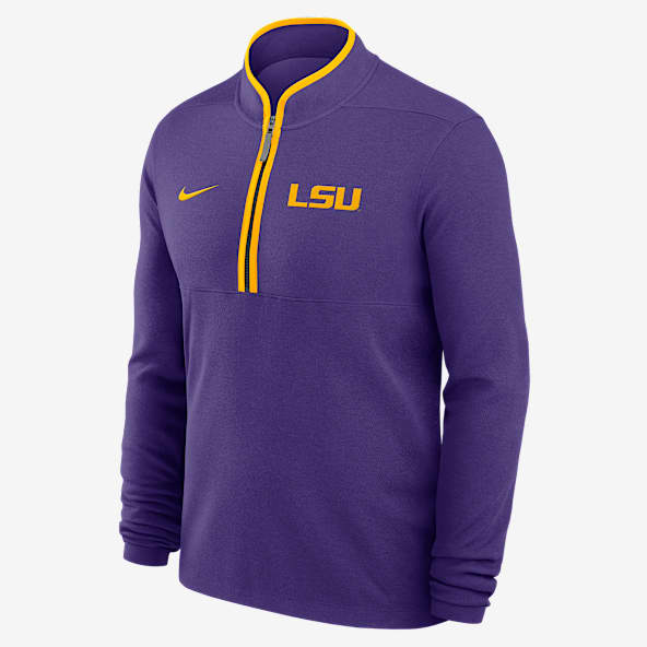 LSU Victory LSU Victory Men's Nike Dri-FIT College 1/2-Zip Long-Sleeve Top