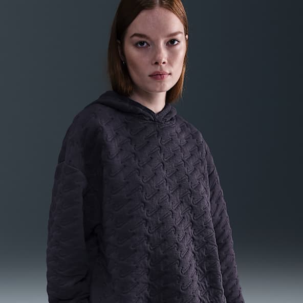 Nike Sportswear Phoenix Fleece Sudadera amplia con capucha de jacquard - Mujer