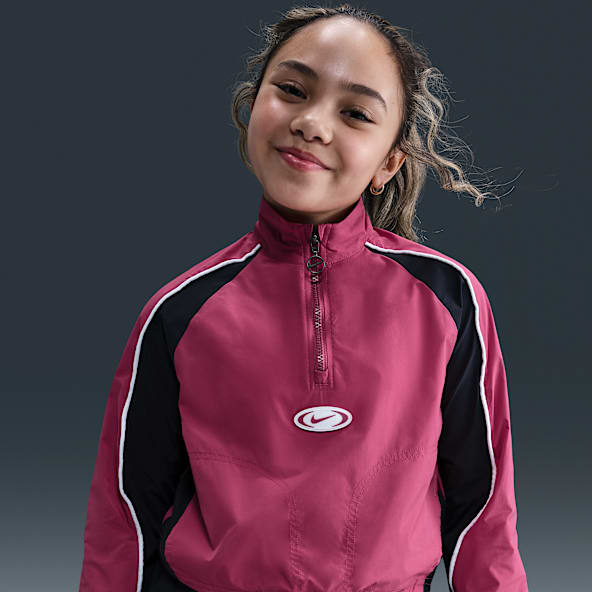 Nike Sportswear Girls' 1/4-Zip Tracksuit Jacket