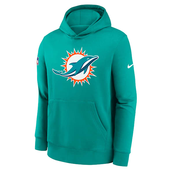 Miami Dolphins Sideline Club Big Kids' Nike NFL Pullover Hoodie
