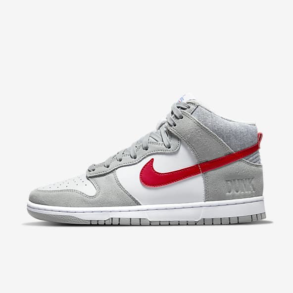 grey and red nike sb