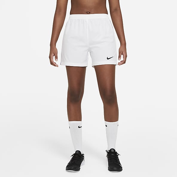 white athletic shorts nike