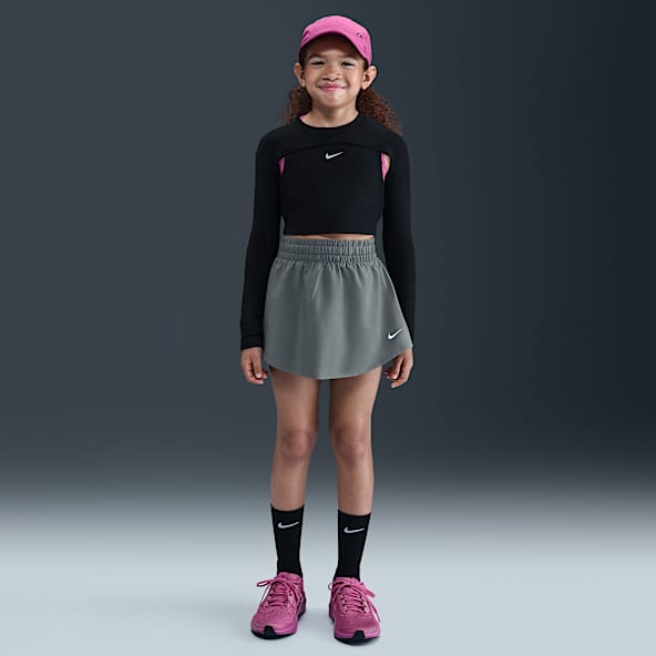 Nike One Big Kids' (Girls') Dri-FIT High-Waisted Skort