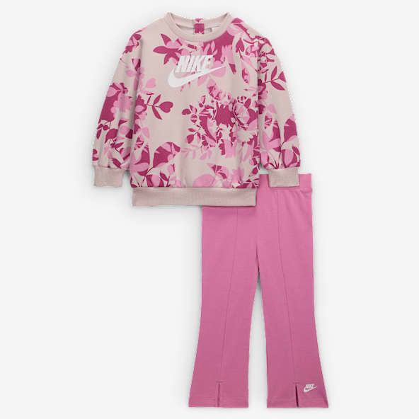 Nike Baby (12-24M) Floral Camo Crew and Leggings Set