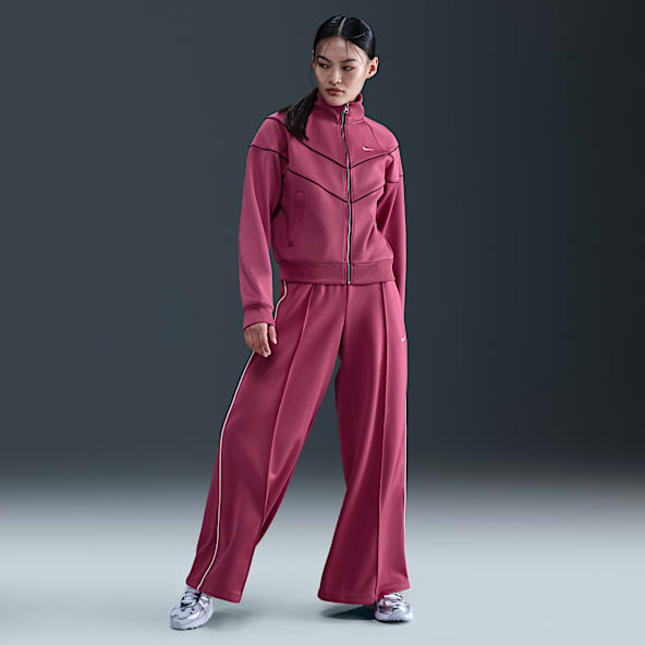 Nike Sportswear Women's Mid-Rise Wide-Leg Track Pants