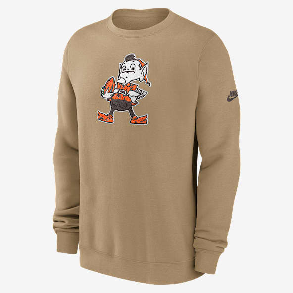 Cleveland Browns Swing Pass Rewind Club Men's Nike NFL Pullover Crew