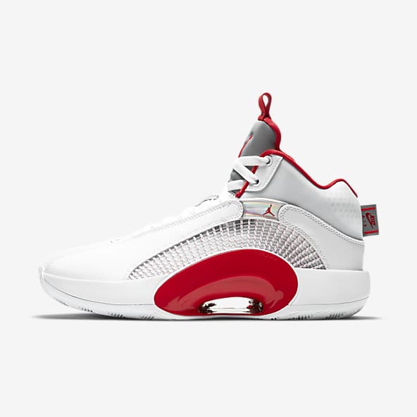 red and white nike basketball shoes