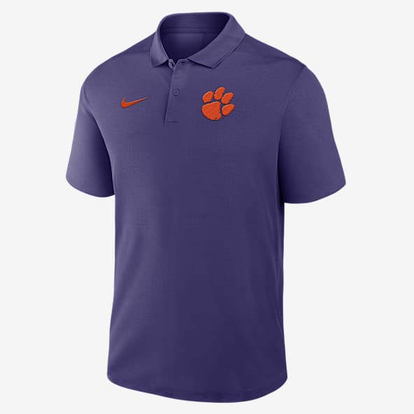 Clemson Primetime Victory Primary Logo Men's Nike Dri-FIT College Polo