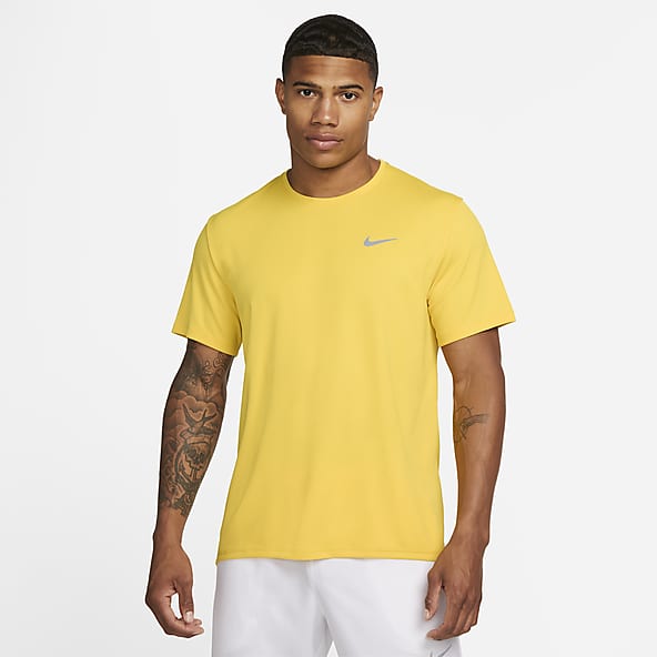T shirt nike homme jaune discount