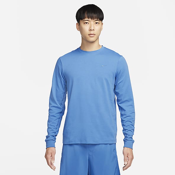 Nike Yoga Dri-Fit t-shirt in blue, DM7825-441