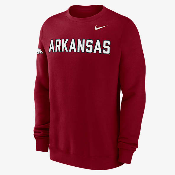 Arkansas Club Fleece Men's Nike College Crew-Neck Sweatshirt