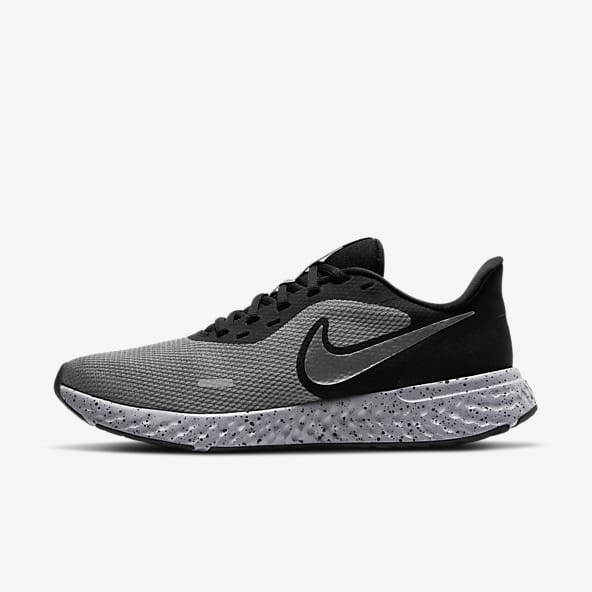 Nike men's black self design sports jogging shoes Clearance