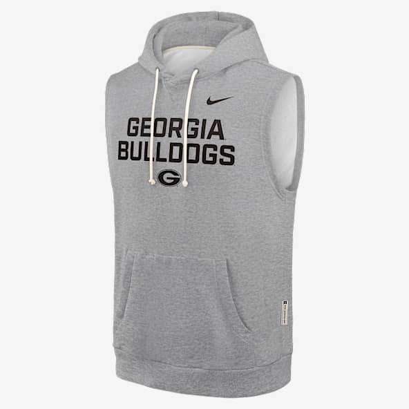 Georgia Sideline Men's Nike Dri-FIT College Sleeveless Pullover Hoodie