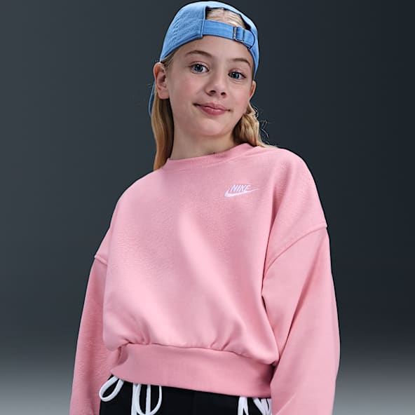 Nike Sportswear Club Fleece Sudadera de corte cuadrado para niños talla grande