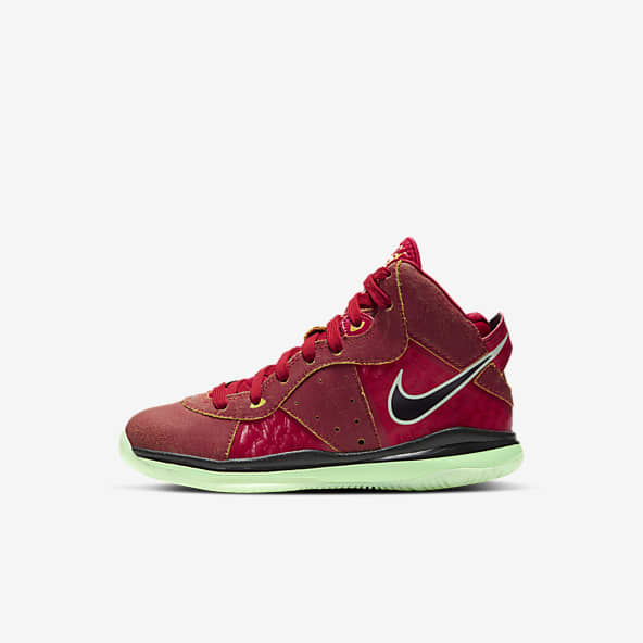 lebron james shoes red and black