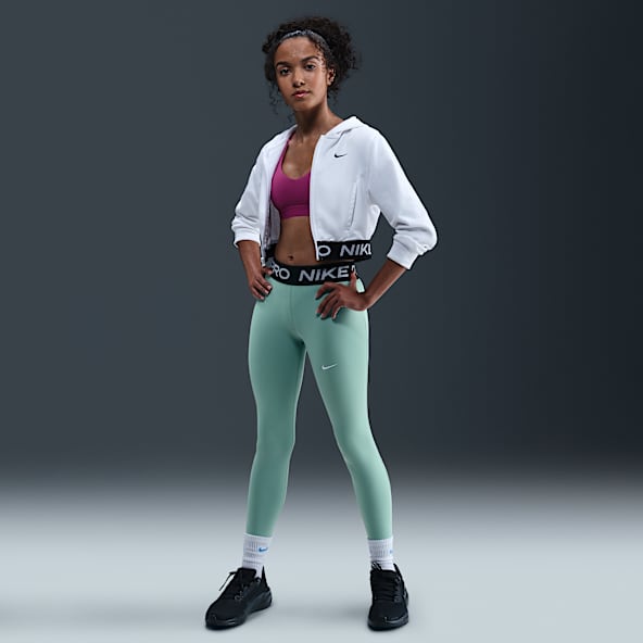 Nike Pro Girls' Mid-Rise Leggings
