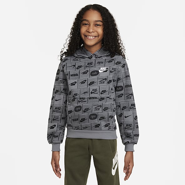 Felpa nike deals bambino grigio