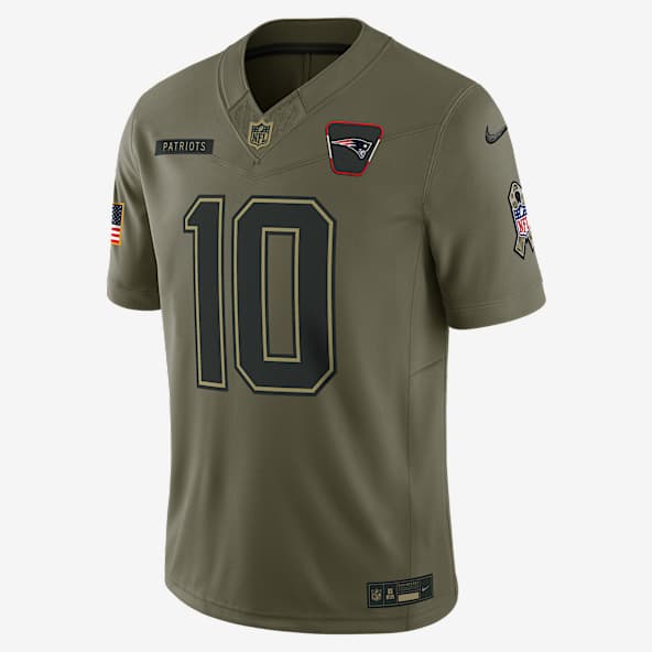 Drake Maye New England Patriots Salute to Service Men's Nike Dri-FIT NFL Limited Jersey