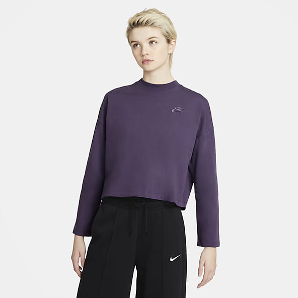 purple nike clothing womens
