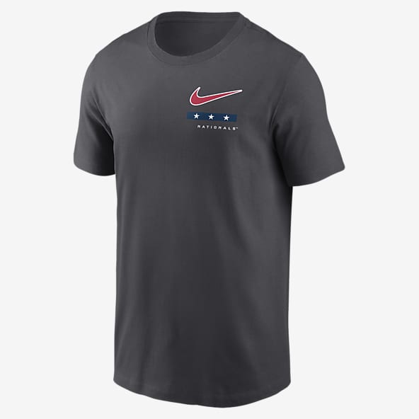 Men's Nike White Washington Nationals Walk-Off Performance Raglan Sleeve T- Shirt
