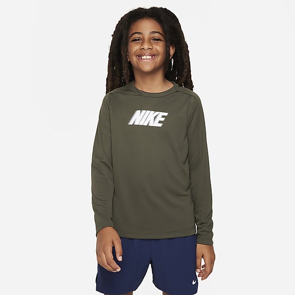 Youth dri fit long sleeve shirts nike top