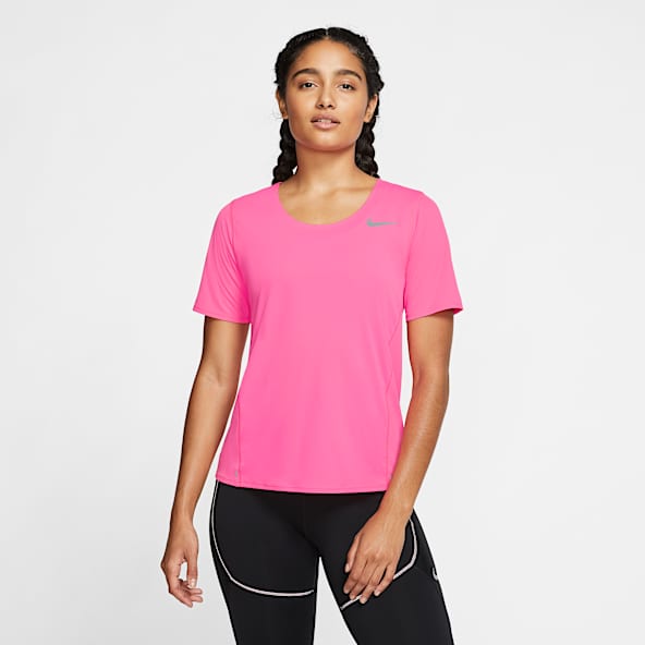 pink running t shirt