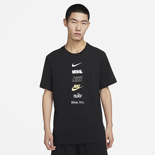 남성 블랙 탑 & 티셔츠. 나이키 코리아