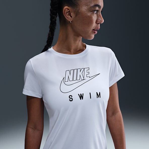 Nike Swim Swoosh Hydroguard Women's Short-Sleeve Top