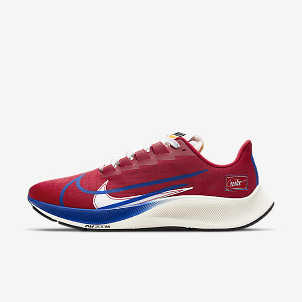 nike red logo shoes