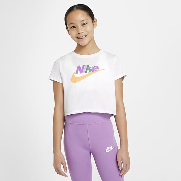 nike neon crop top