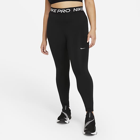 Nike Pro 365 Women's Mid-Rise Cropped Mesh Panel Leggings. Nike LU