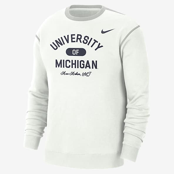 Michigan Sudadera universitaria de cuello redondo Nike para hombre