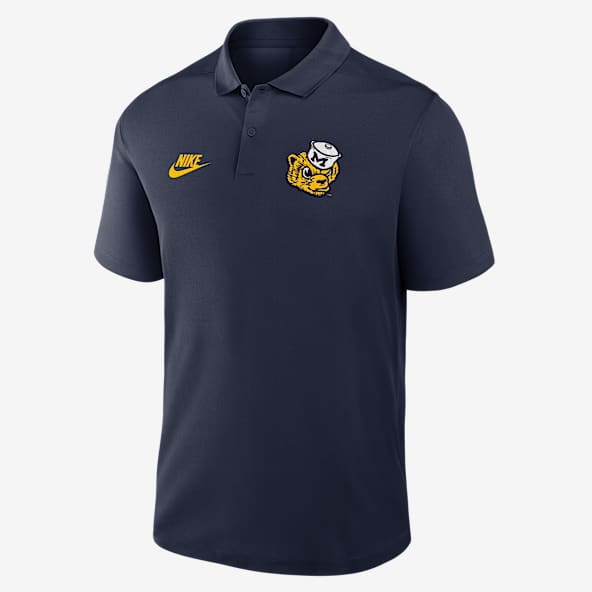 Michigan Primetime Victory Legacy Vault Logo Men's Nike Dri-FIT College Polo