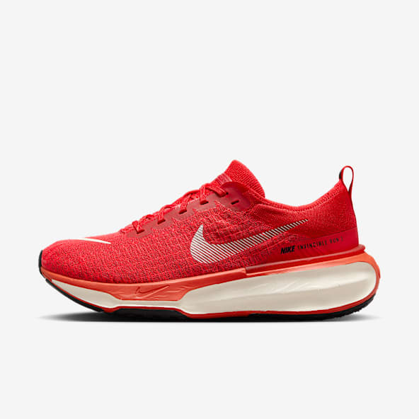 nike red sports shoes
