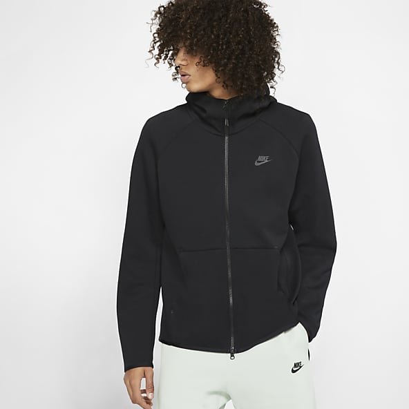 black nike jacket zip up
