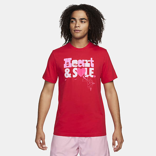 Nike t shirt uomo rosse sales