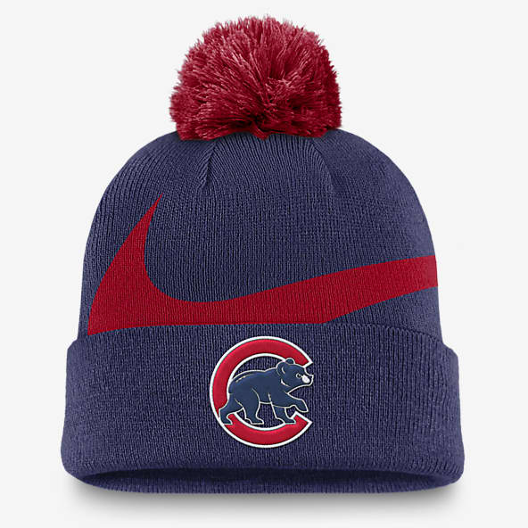 Chicago Cubs Peak Men's Nike MLB Cuffed Pom Beanie