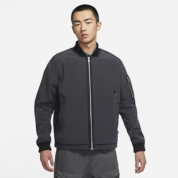 nike men's sportswear fleece bomber
