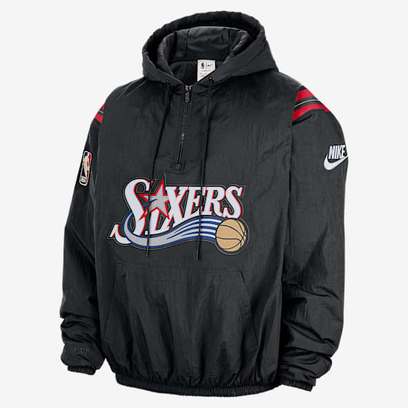 Philadelphia 76ers Hardwood Clasics Philadelphia 76ers Hardwood Clasics Men's Nike Therma-FIT NBA 1/2-Zip Hoodie