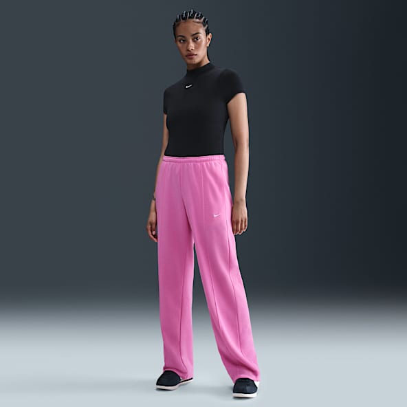 Nike Sportswear Chill Terry Women's Mid-Rise French Terry Open-Hem Tracksuit Bottoms