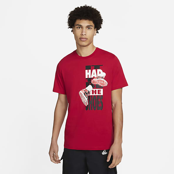 T shirt nike rouge jordan clearance